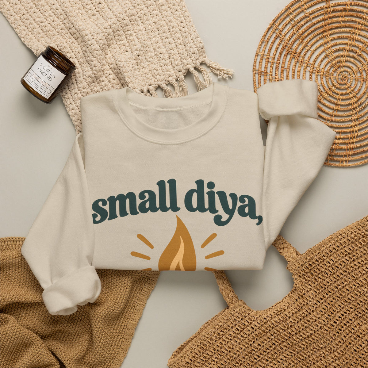 Small Diya, Big Energy Sweatshirt – Adult
