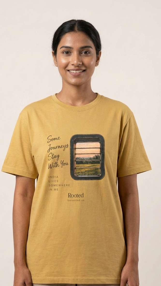 Some journeys stay with you— Rooted White Garment-Dyed T-Shirt
