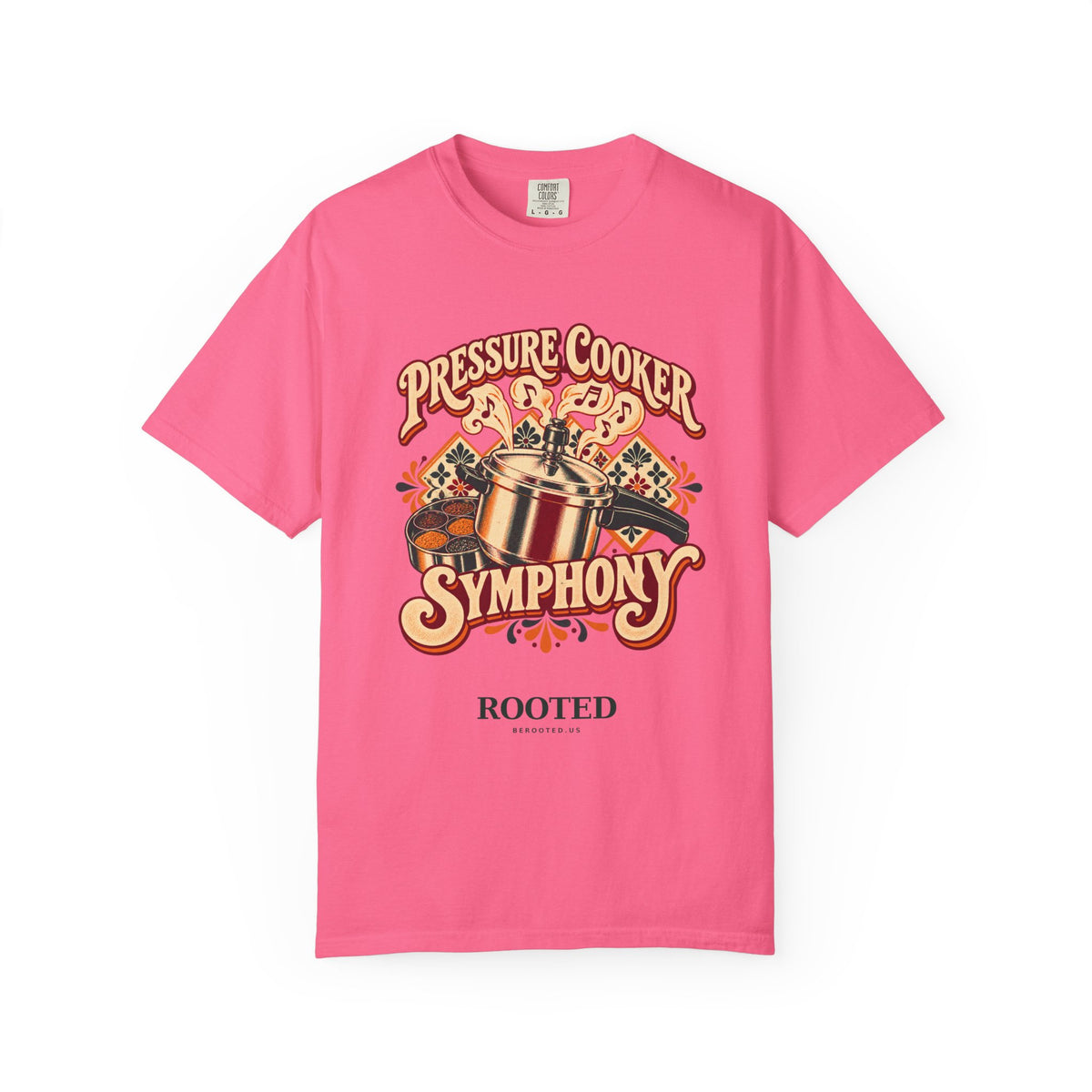Pressure Cooker Symphony — Rooted Garment-Dyed T-Shirt