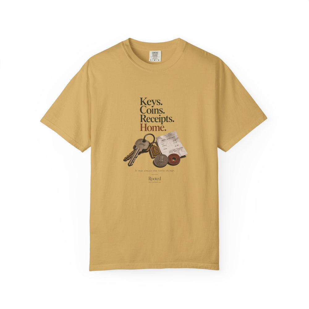 Little Things — Rooted White Garment-Dyed T-Shirt