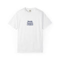 Mentally Somewhere in Rishikesh — Rooted White Garment-Dyed T-Shirt