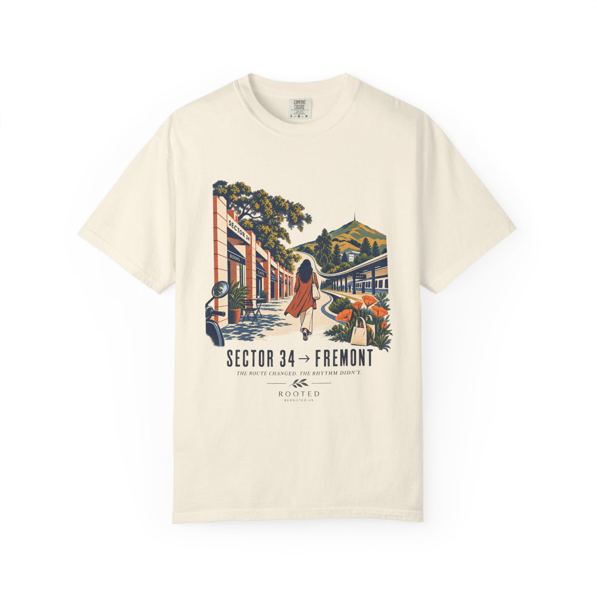 From Sector 34 to Fremont — Rooted Garment-Dyed T-Shirt
