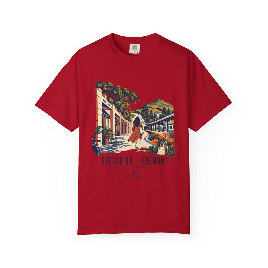 From Sector 34 to Fremont— Rooted White Garment-Dyed T-Shirt