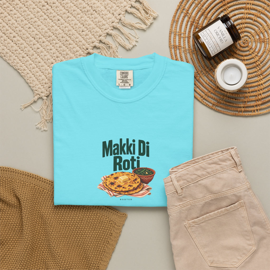 Makki Di Roti — Rooted White Garment-Dyed T-Shirt