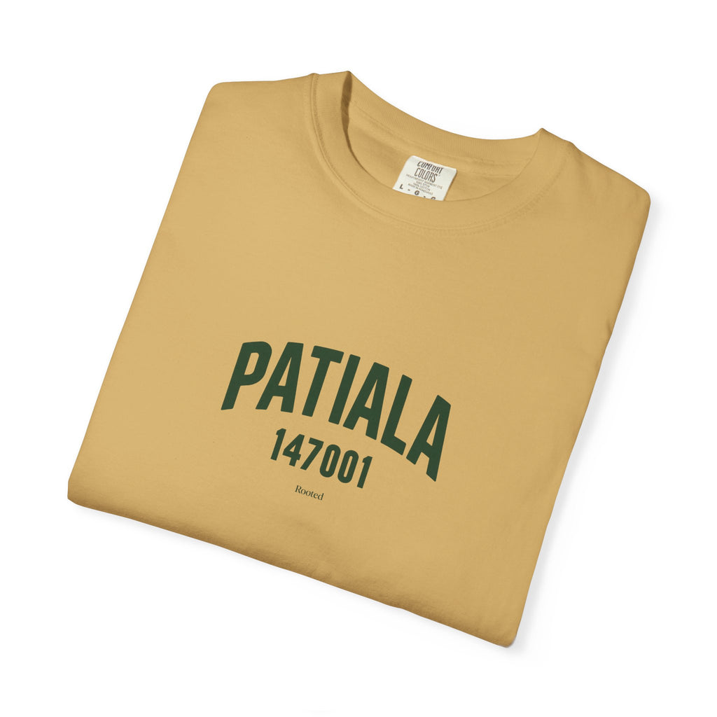Patiala 147001 — Rooted White Garment-Dyed T-Shirt