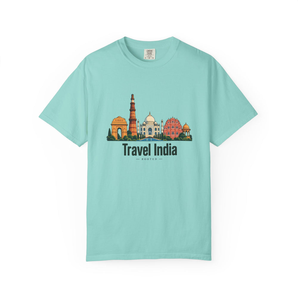 Travel India — Rooted White Garment-Dyed T-Shirt