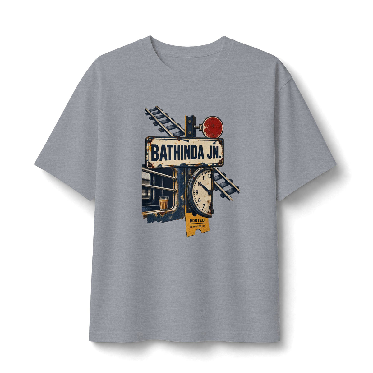 Bathinda Junction — Rooted Garment-Dyed T-Shirt