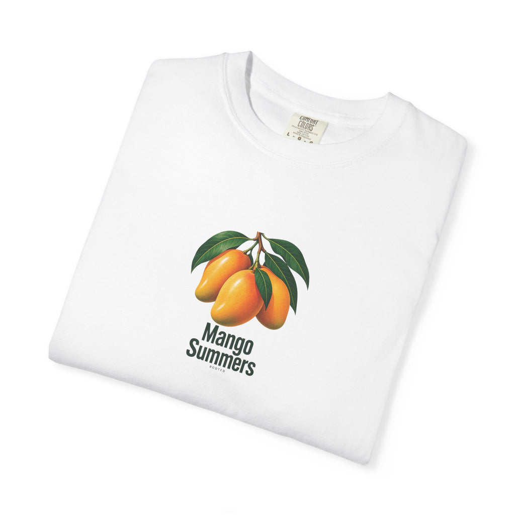 Mango Summers — Rooted White Garment-Dyed T-Shirt
