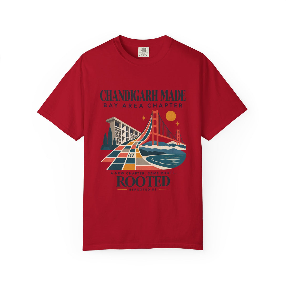 Chandigarh made Bay area chapter— Rooted  T-Shirt