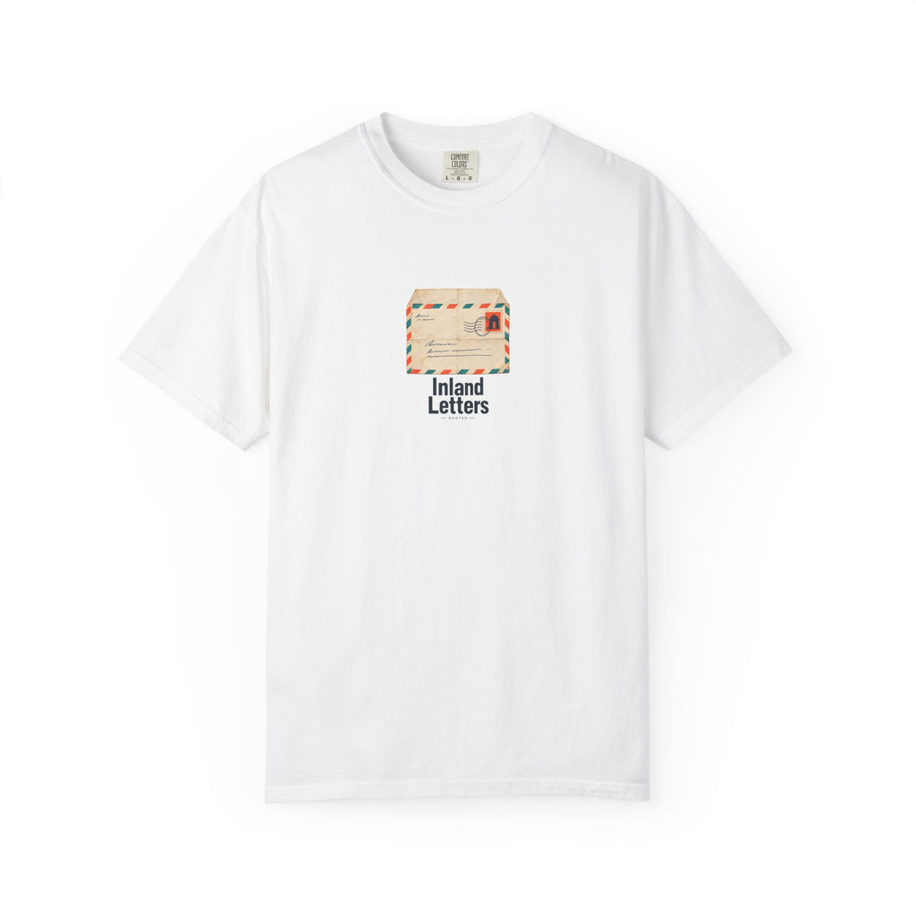 Inland Letters — Rooted White Garment-Dyed T-Shirt