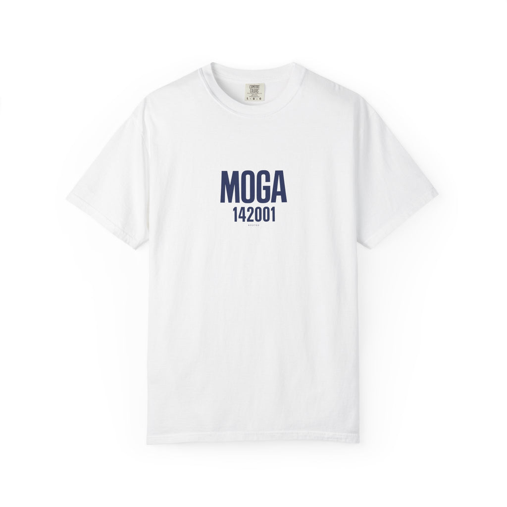Moga 142001 — Rooted White Garment-Dyed T-Shirt