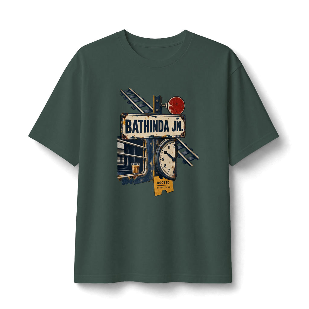 Bathinda Junction Railroad T‑Shirt — Rooted Tshirt
