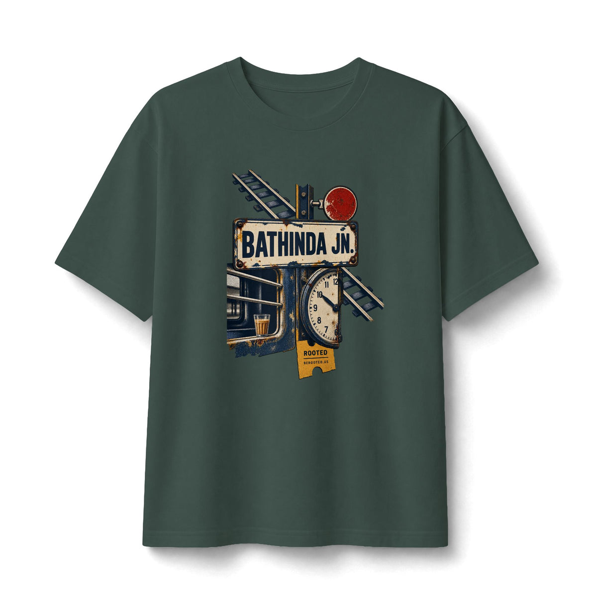 Bathinda Junction Railroad T‑Shirt — Rooted Tshirt