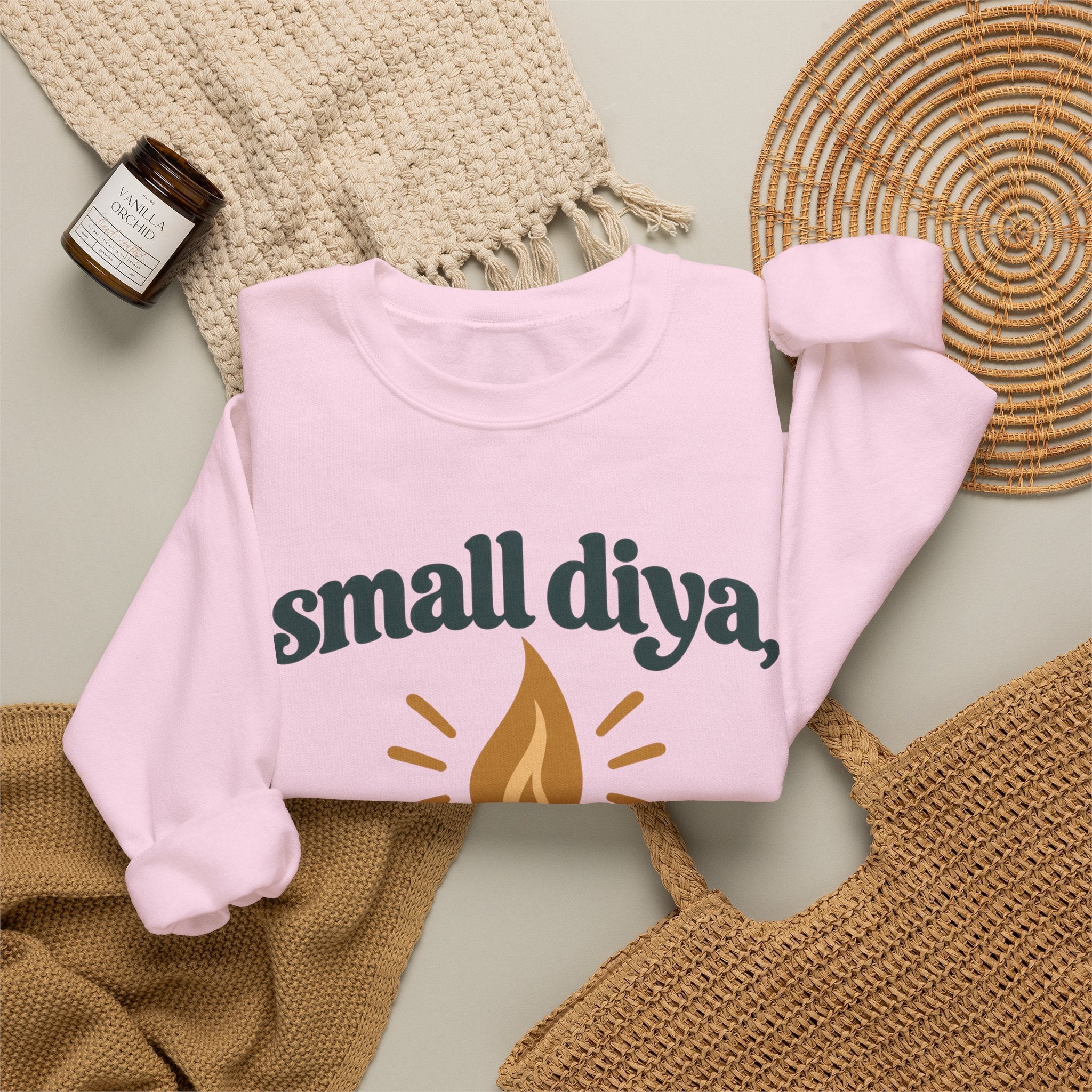 Small Diya, Big Energy Sweatshirt – Adult