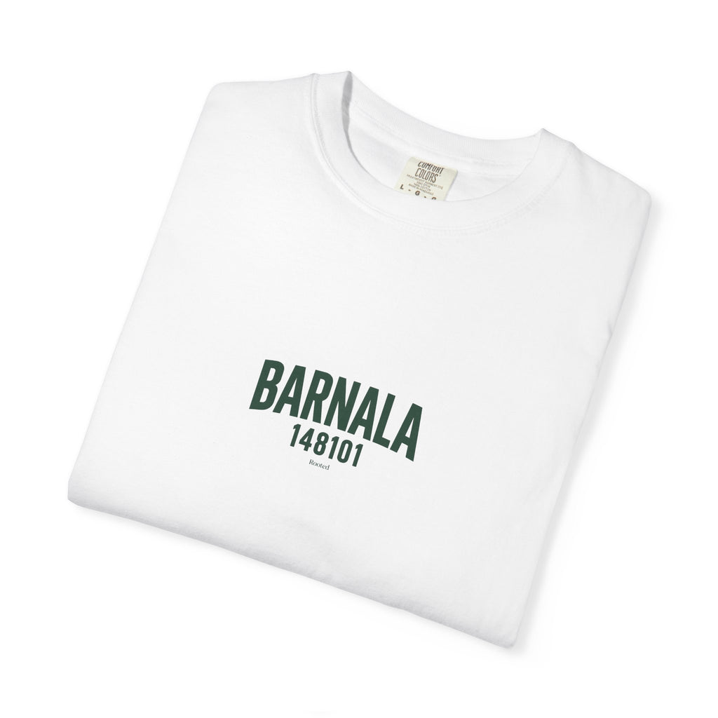 Barnala 148101 — Rooted White Garment-Dyed T-Shirt