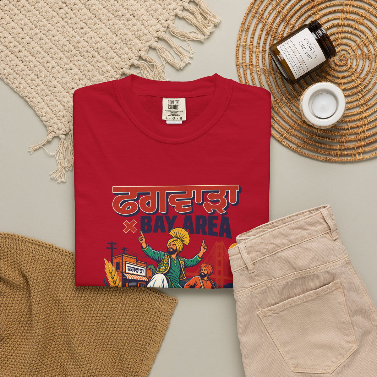 Phagwara X Bayarea — Apna Jazbaat — Rooted  T-Shirt