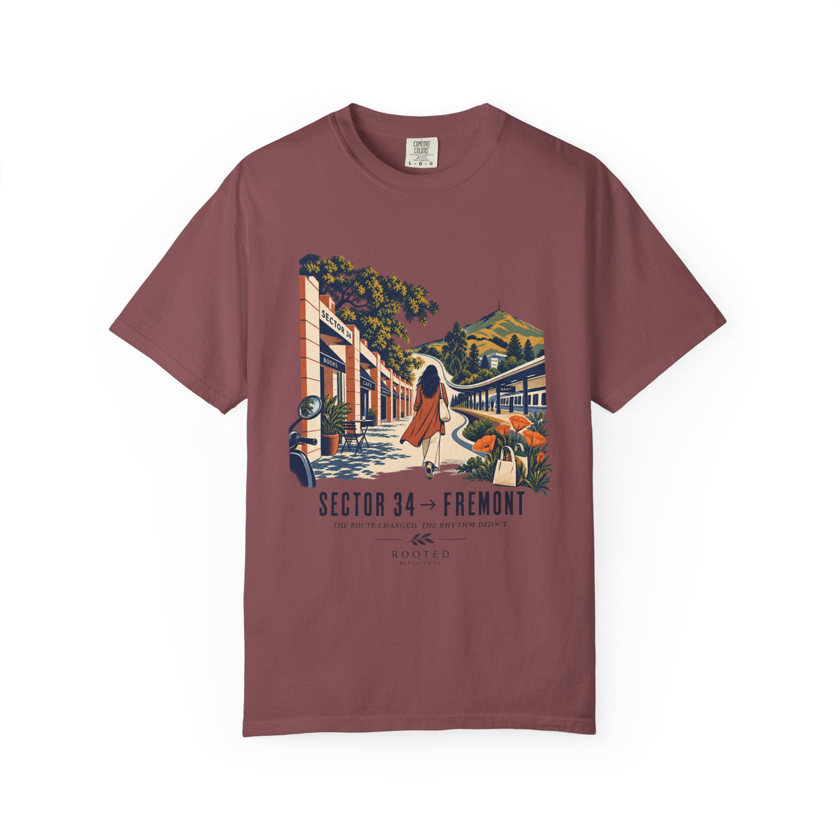From Sector 34 to Fremont — Rooted Garment-Dyed T-Shirt