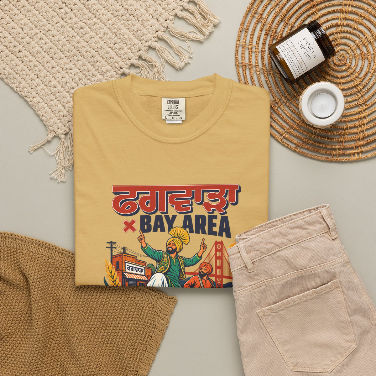 Phagwara X Bayarea — Apna Jazbaat — Rooted  T-Shirt