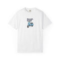 Sharmaji's Scooter — Rooted White Garment-Dyed T-Shirt