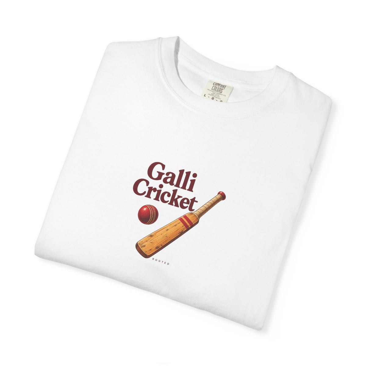 Galli Cricket — Rooted White Garment-Dyed T-Shirt