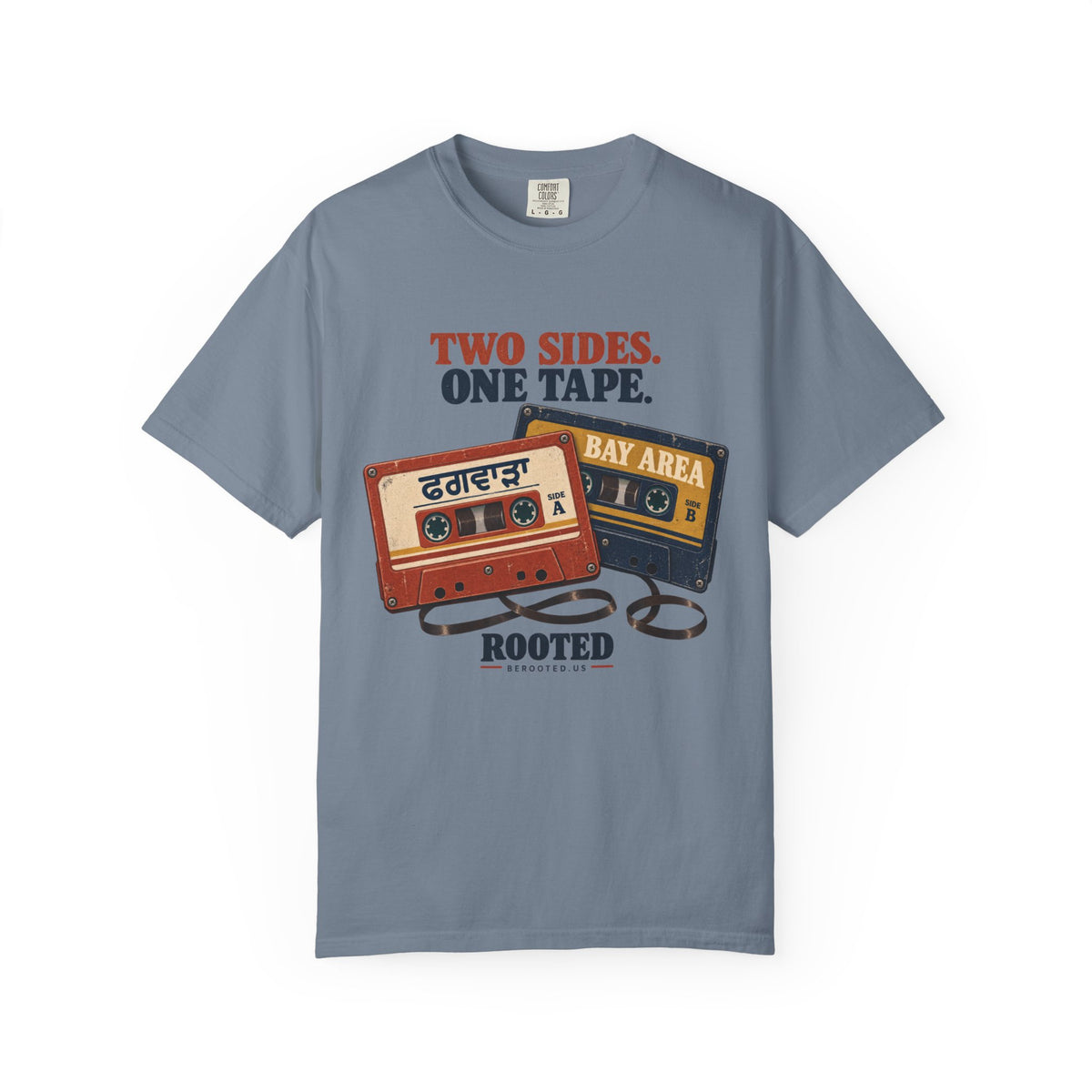 Phagwara × Bay Area: Two Sides, One Tape — Rooted T-Shirt