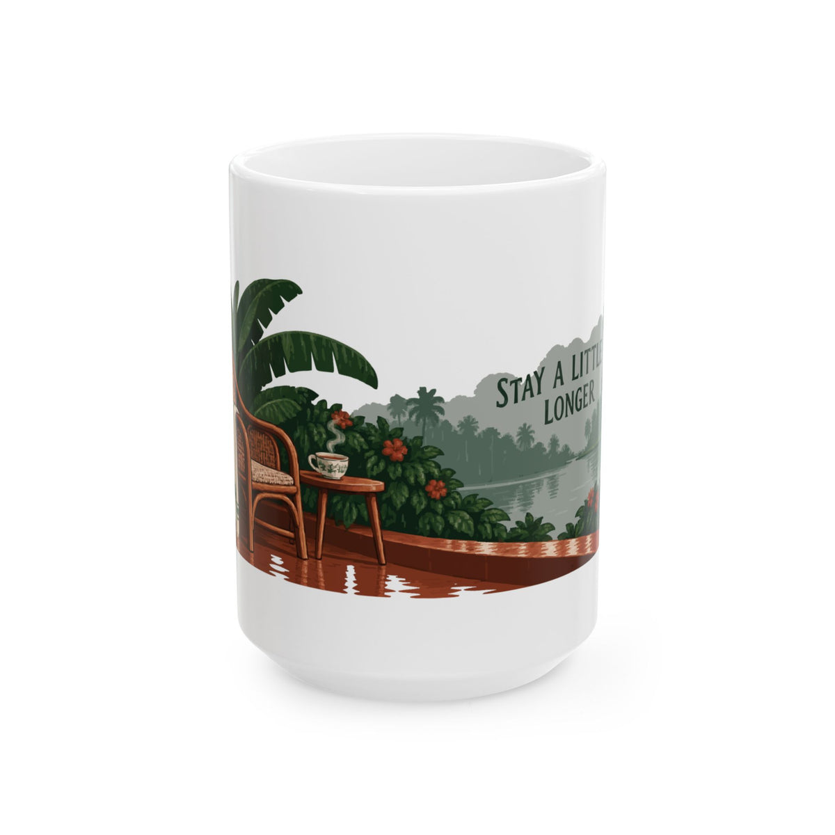 Stay Until the Rain Stops — Kerala Ceramic Mug