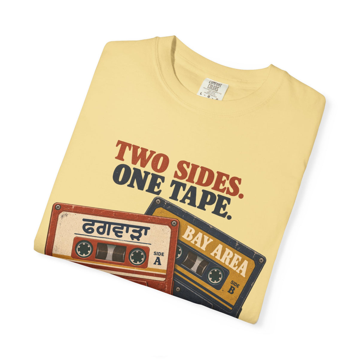 Two sides one tape— Phagwara X Bay area Rooted  T-Shirt