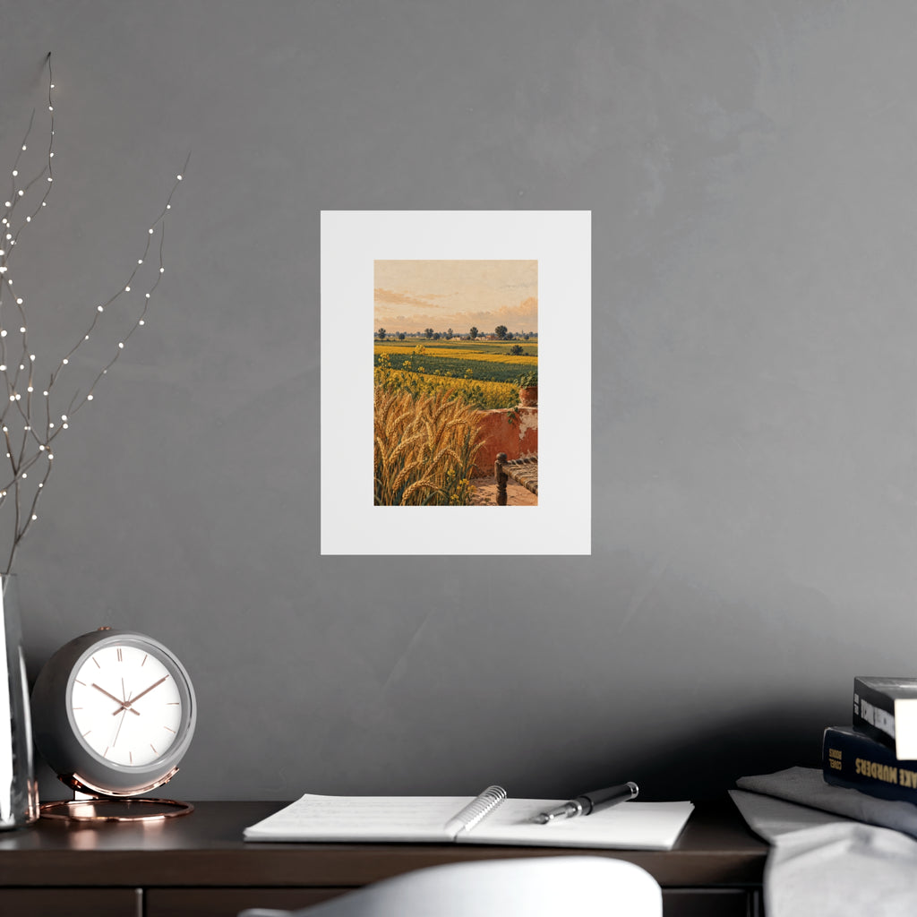 Fields of Belonging — Punjab Matte Art Print | 11 × 14 in