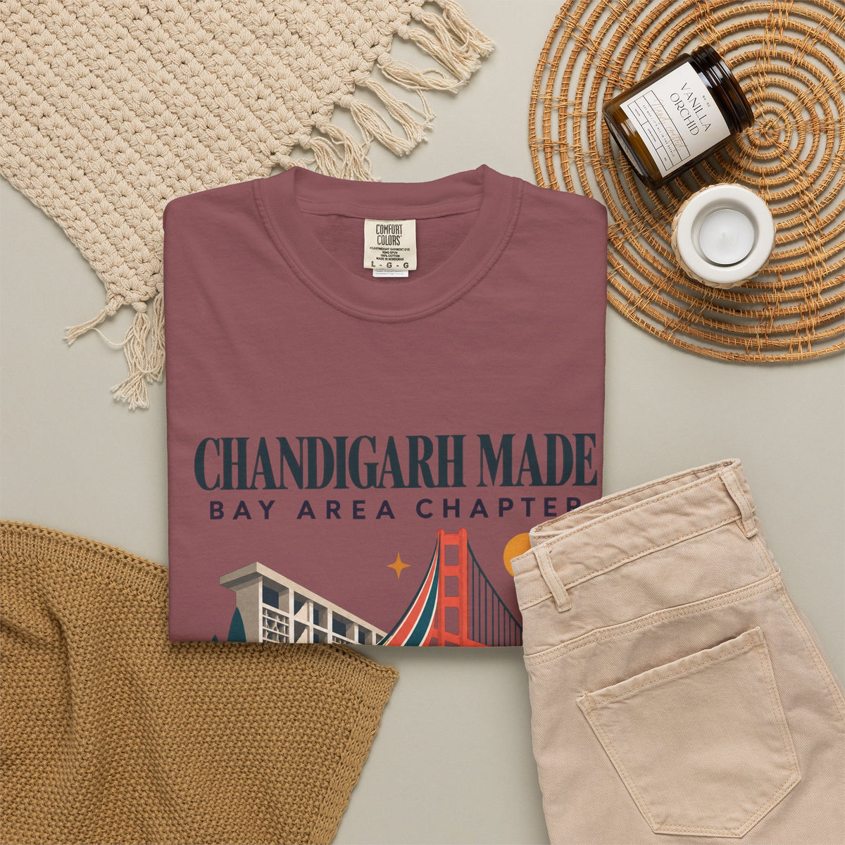 Chandigarh made Bay area chapter— Rooted  T-Shirt