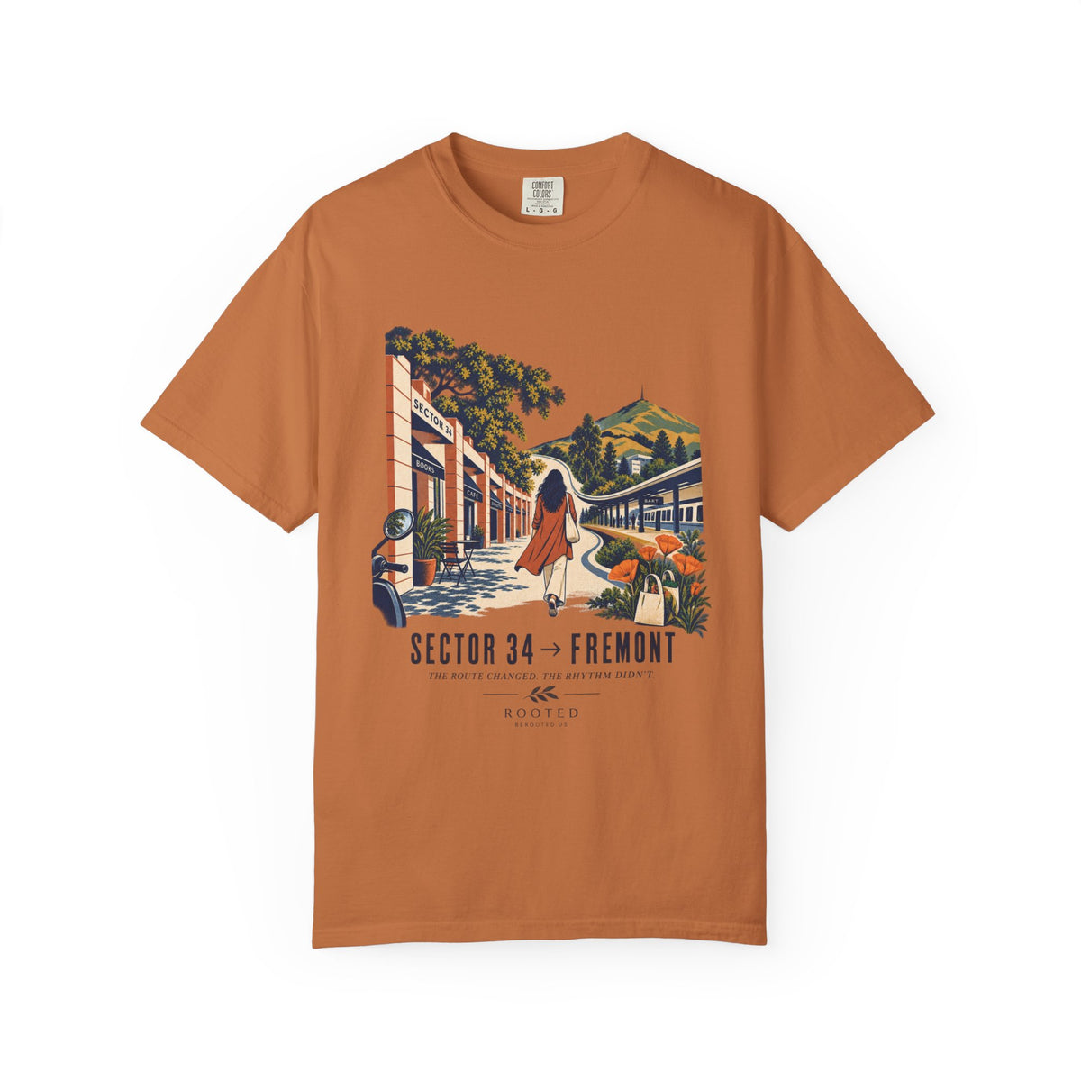 From Sector 34 to Fremont — Rooted Garment-Dyed T-Shirt
