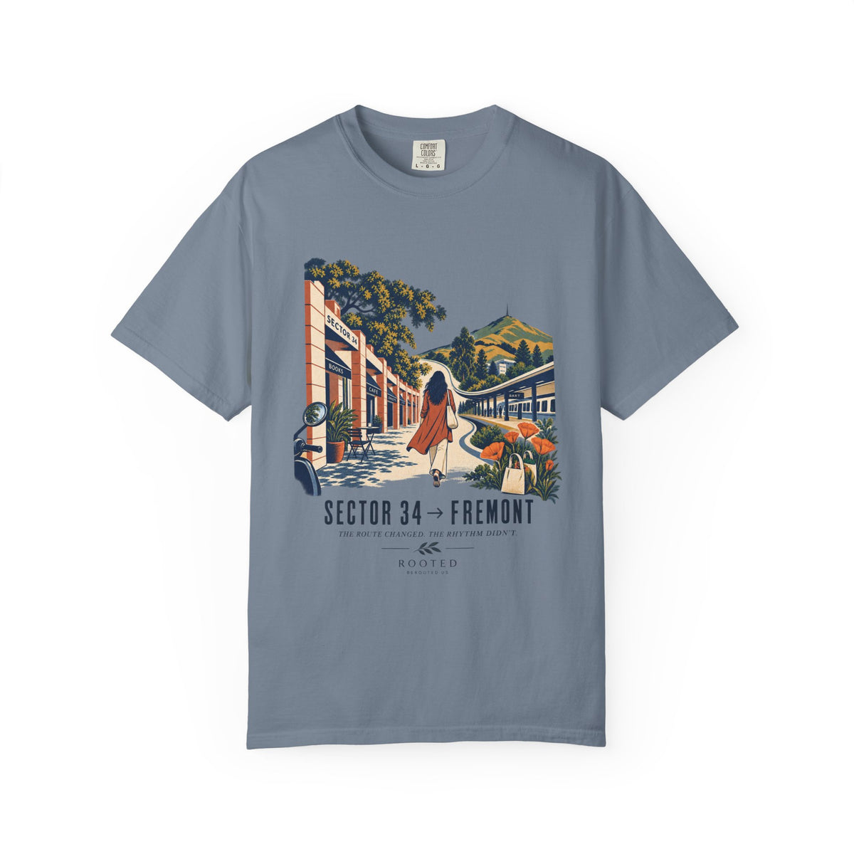 From Sector 34 to Fremont — Rooted Garment-Dyed T-Shirt
