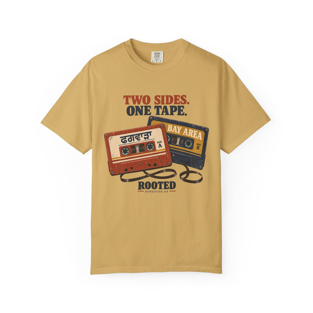 Phagwara × Bay Area: Two Sides, One Tape — Rooted T-Shirt