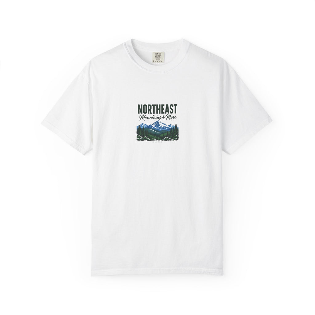 Northeast — Mountains & More — Rooted White Garment-Dyed T-Shirt