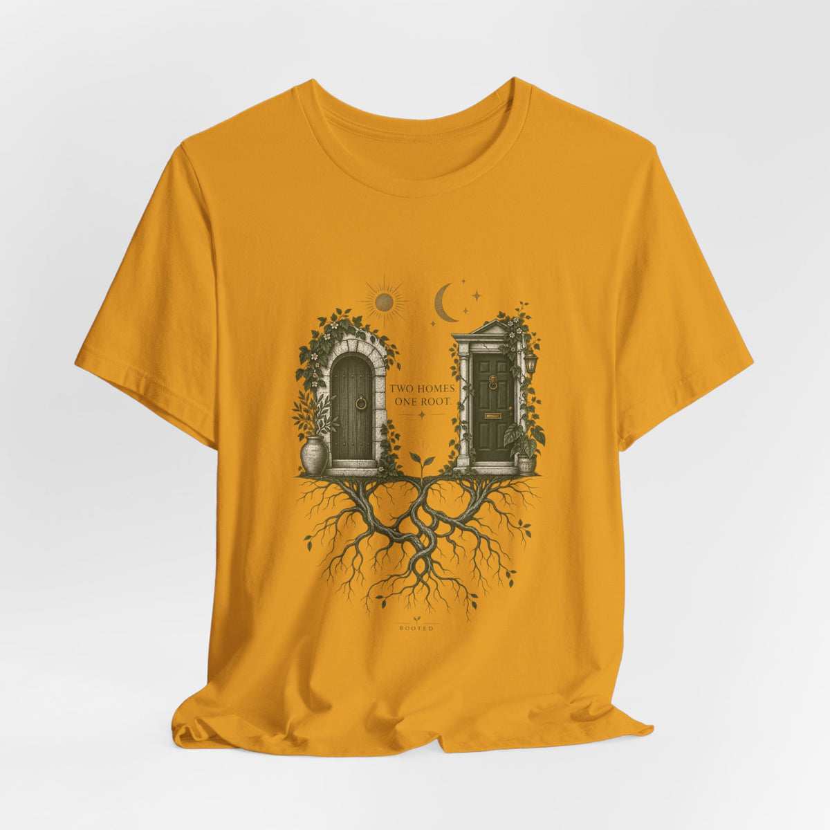 Two Homes, One Root — Rooted Tee