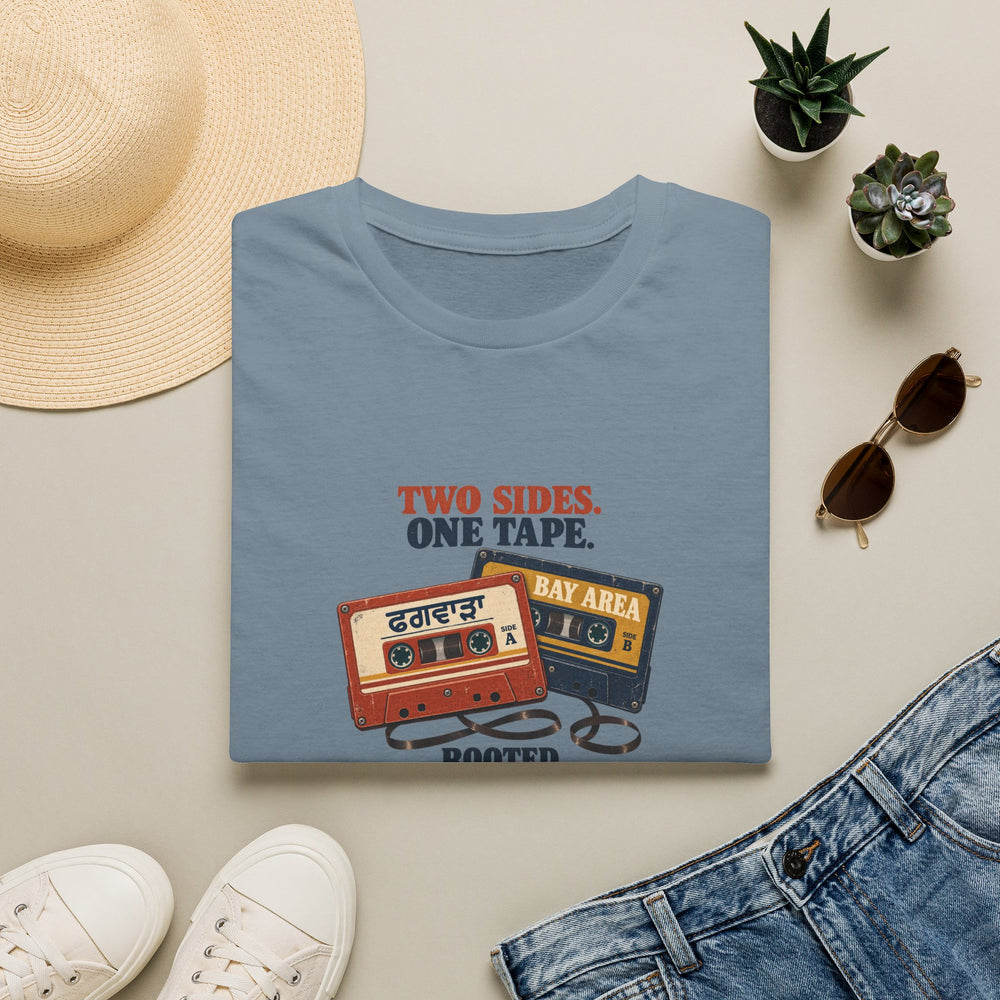 Two sides one tape— Phagwara X Bay area Rooted  T-Shirt | Unisex — Men & Women