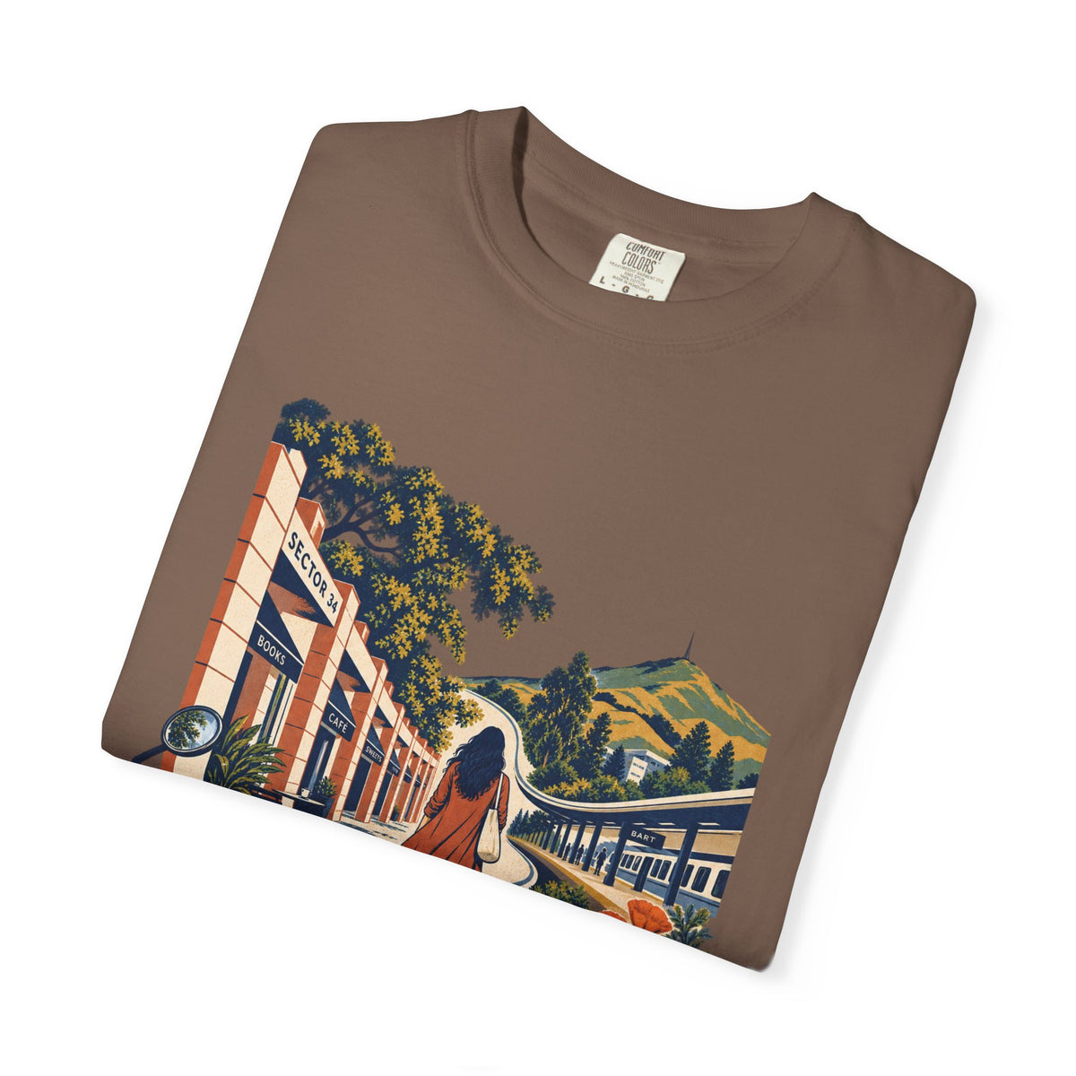 From Sector 34 to Fremont— Rooted White Garment-Dyed T-Shirt