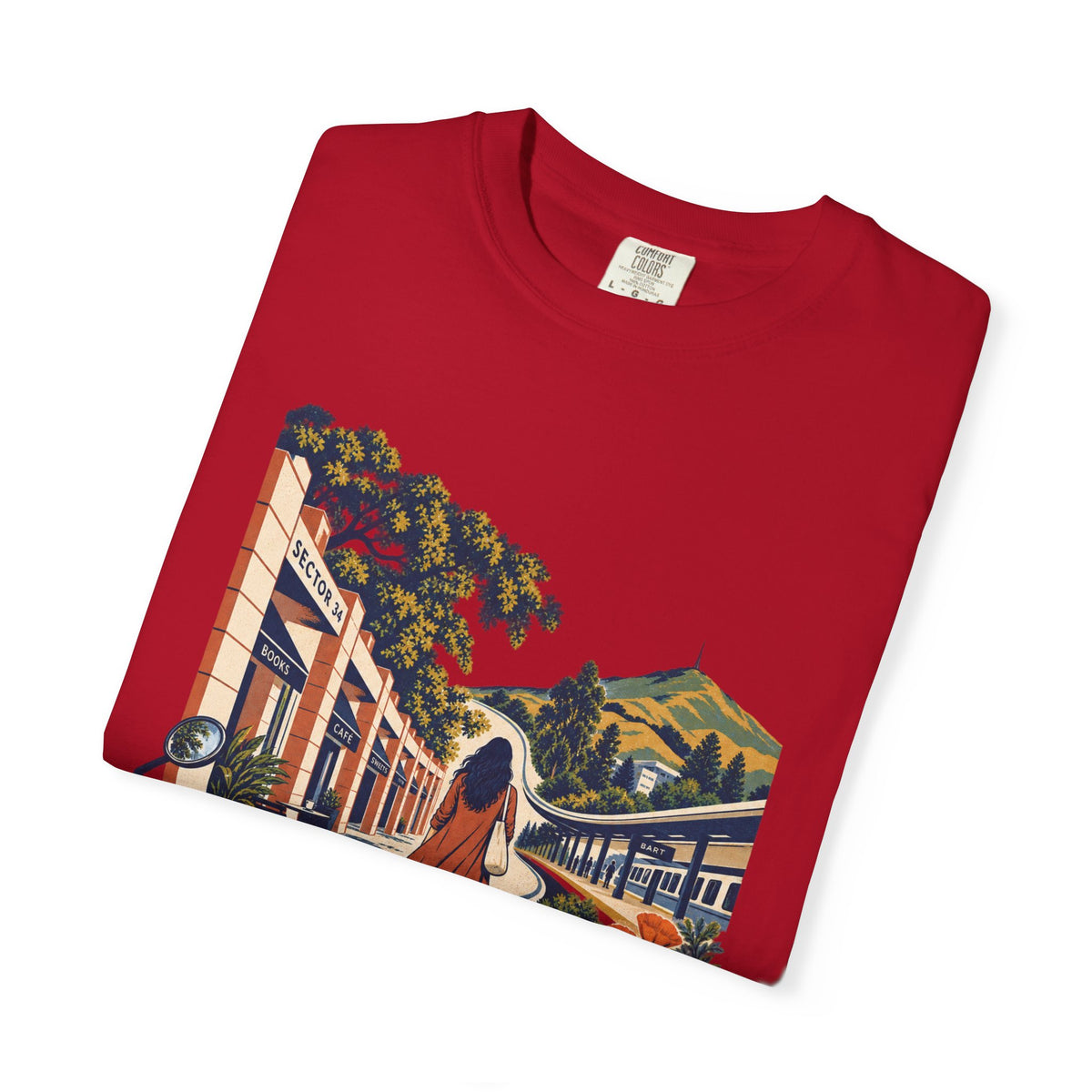 From Sector 34 to Fremont— Rooted White Garment-Dyed T-Shirt