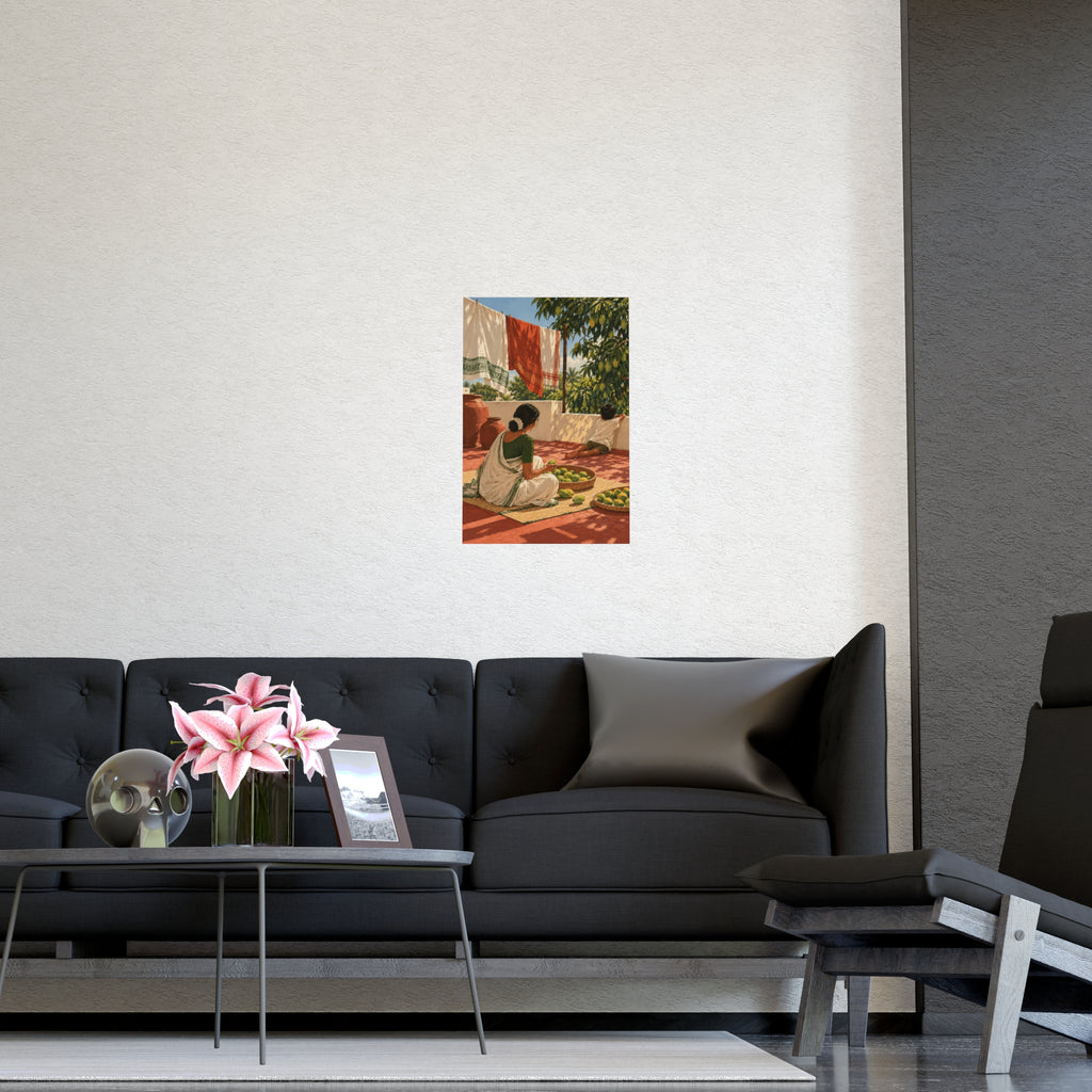 Summer on the Terrace — Andhra Pradesh Art Print