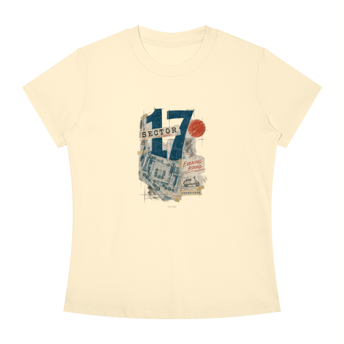 Sector 17 Chandigarh — Women’s Slim Fit T-Shirt | Rooted
